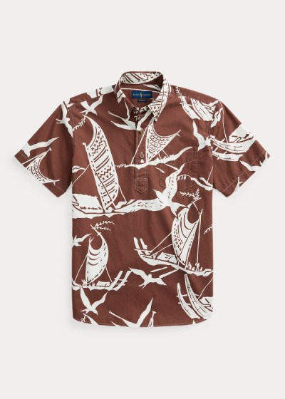 Camisa Polo Ralph Lauren Kon-Tiki Poplin Popover Homem 79560-BSXI